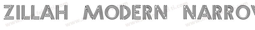 Zillah Modern Narrow字体转换